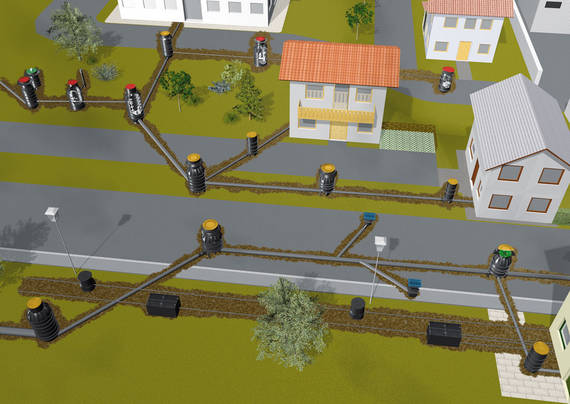 Bereiche des Schachtbaus